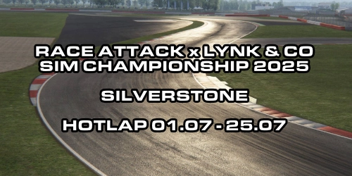 Bild zum Event Race Attack x Lynk & Co - Sim Championship 2025 - Hotlap - Silverstone vom 01.07.25 bis zum 25.07.25