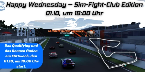 Bild zum Event Happy Wednesday - Sim Fight Club - 01. Oktober - Ausgebucht! vom 01.10.25 bis zum 01.10.25